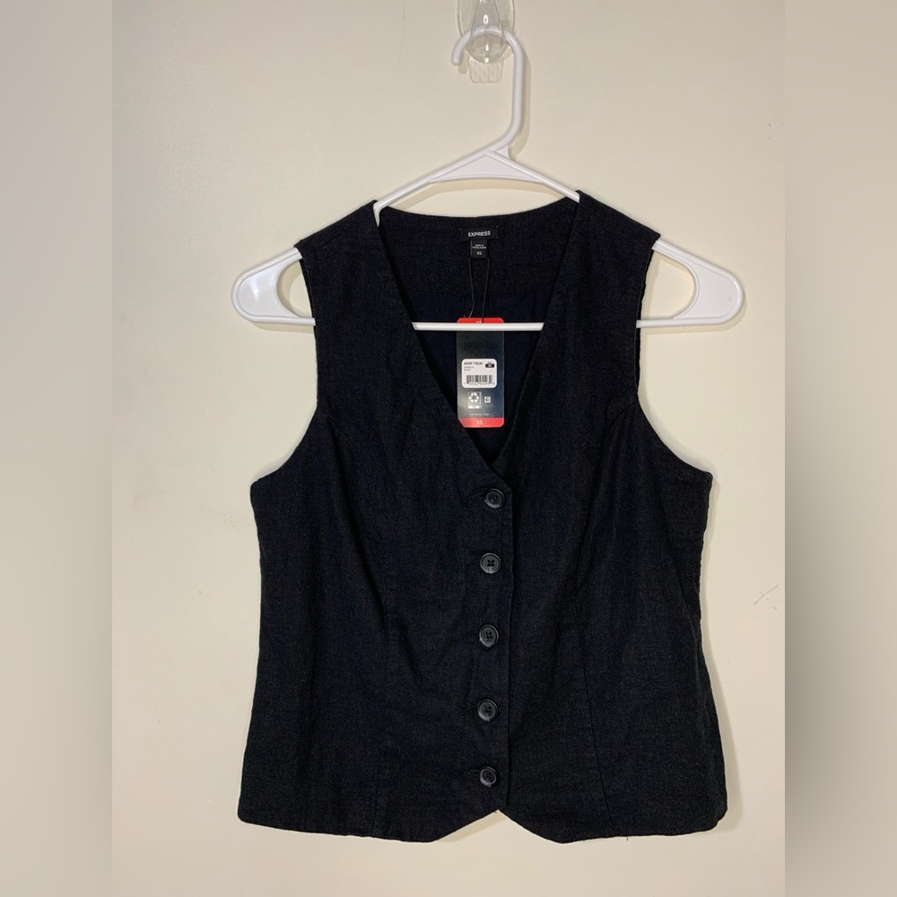 Express Linen Vest Women’s Size XS
